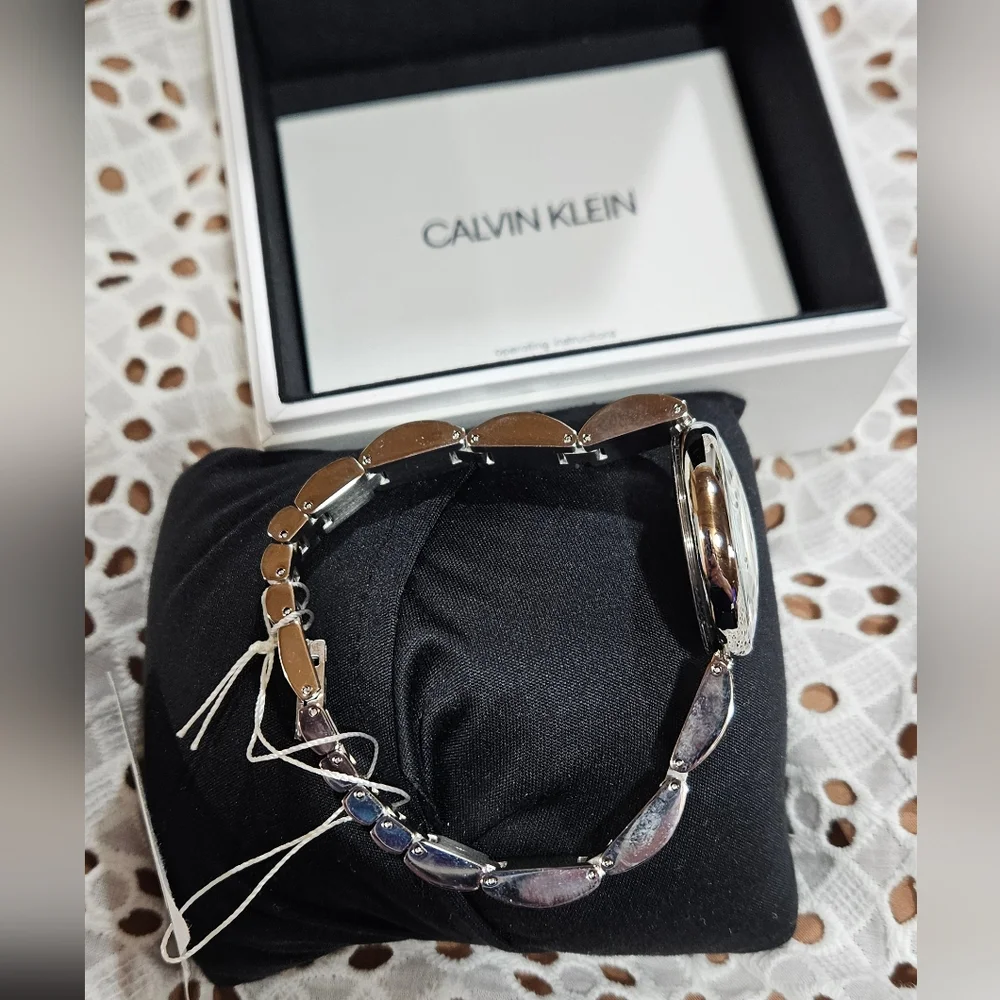 NWT Calvin Klein K9U23146 Stainless Steel Silver Dial Swiss Quartz Women's Watch - Picture 5 of 11